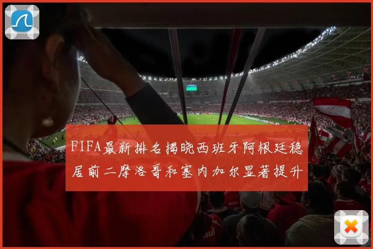 FIFA最新排名揭晓西班牙阿根廷稳居前二摩洛哥和塞内加尔显著提升